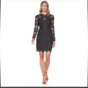 Sam Edelman Party Dress with Peekaboo Sleeves